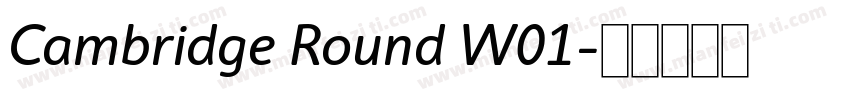 Cambridge Round W01字体转换